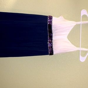 Blue/white girls dress.